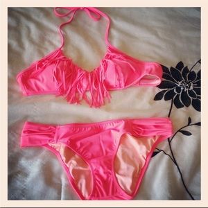 Victoria’s Secret fringe 2 peace swim suit